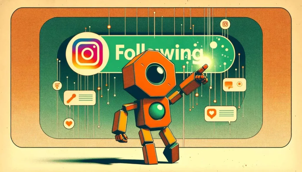 green following on instagram