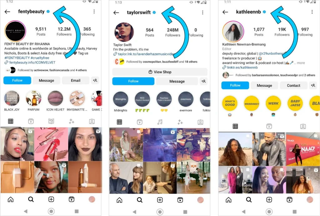 Verified on Instagram