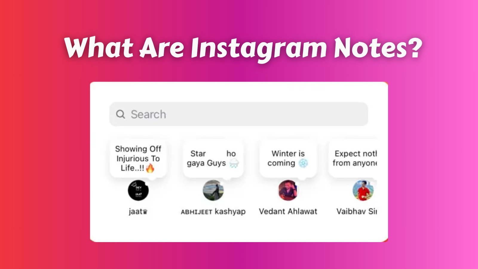 Note on Instagram