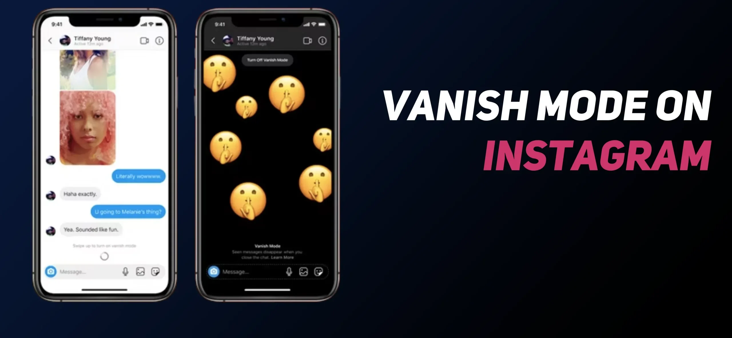 vanish mode on instagram