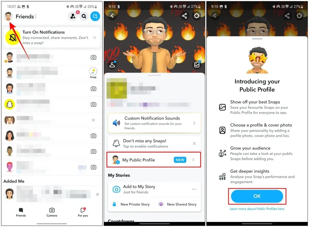 How to Make a Public Profile on Snapchat?