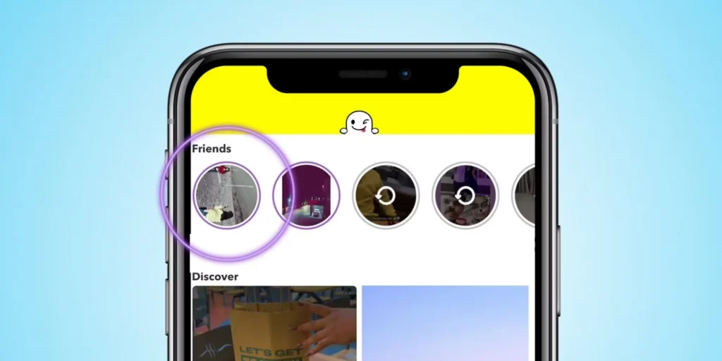 what does the purple circle mean on snapchat