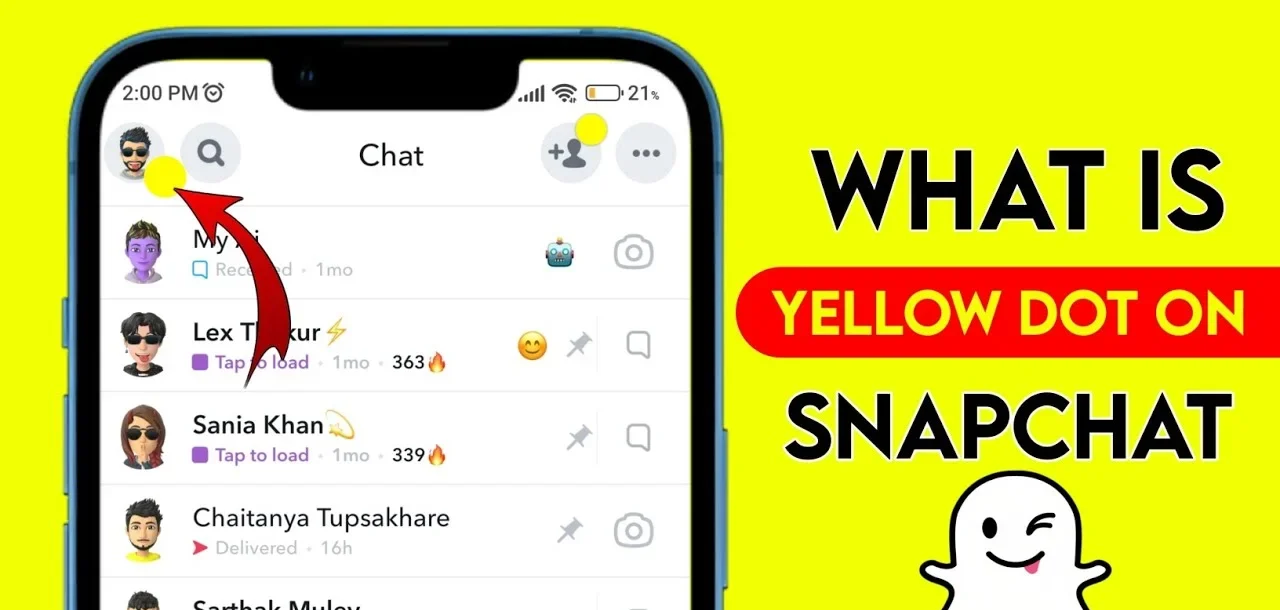 What Does the Yellow Dot Mean on Snapchat?