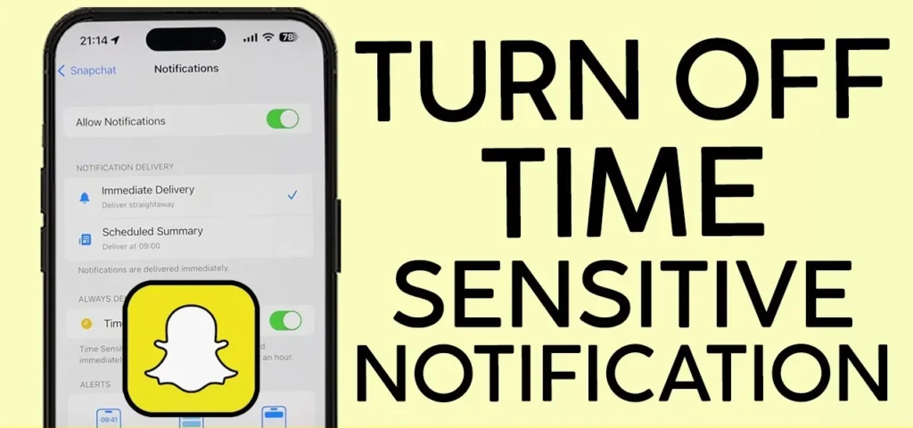 Time Sensitive Notification on Snapchat